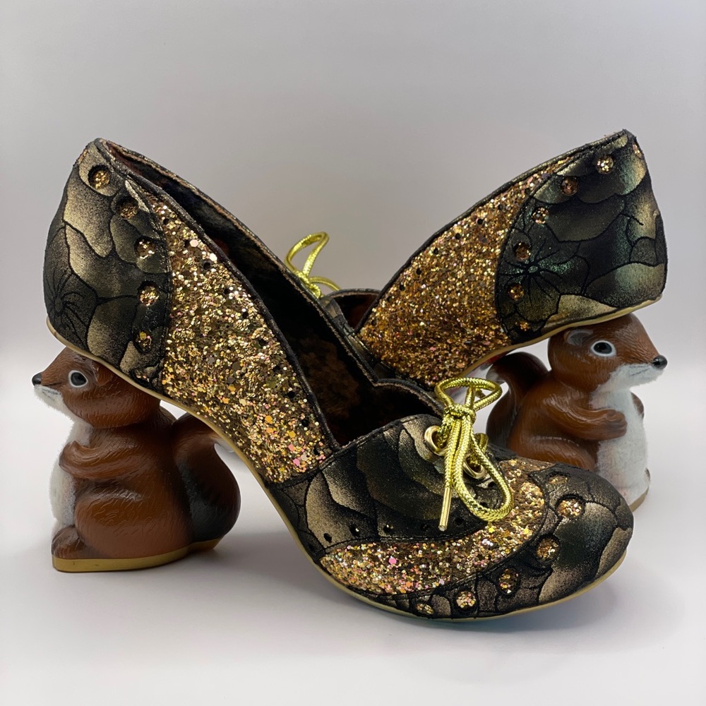 Irregular Choice (UK) Secret Squirrel 2016 Gold Character Heels Size 37